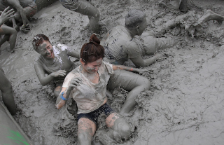 Illustration for article titled A Festival of Mud for Makeup